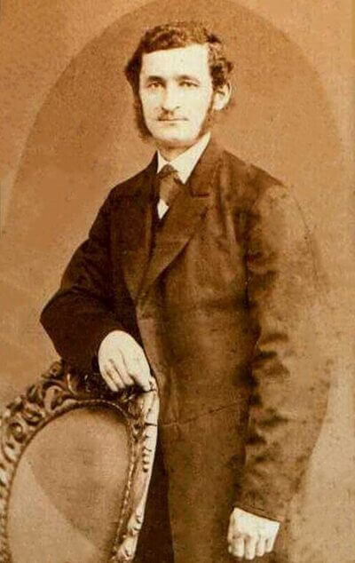 Portrait of Carl Friedrich Zimmermann, pioneer of free-reed instruments and founder of the first harmonica factory in Carlsfeld (1847).